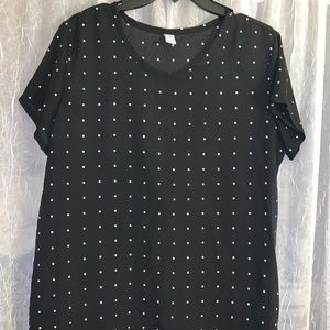 Black + White checker top